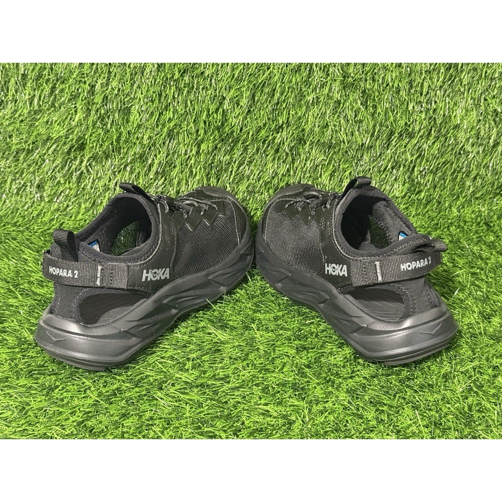 Hoka Hopara 2 1162552 BBLC Youth 4MD Trail Outdoor Sandals Black New - Picture 7 of 9